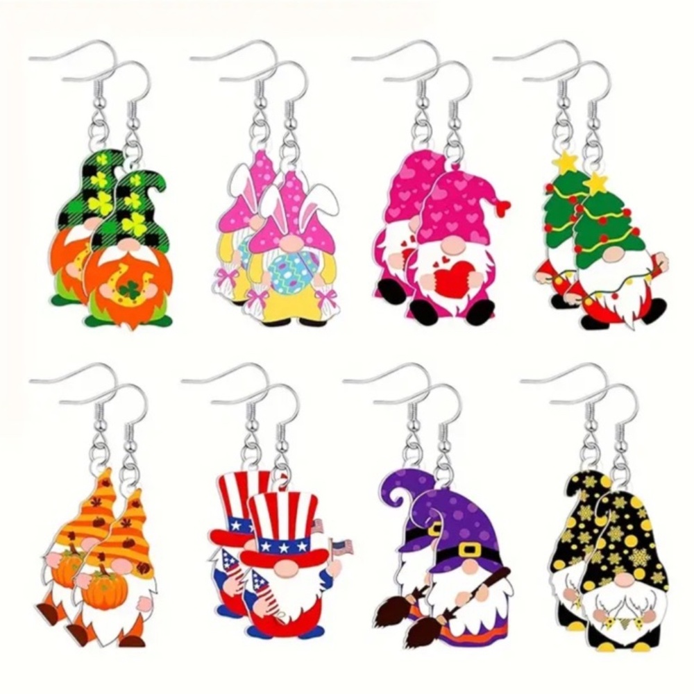 NWT! Holiday Gnome Earrings!  1/$8  OR  2/$14  OR  3/$18!!!